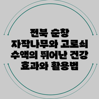 전북 순창 자작나무와 고로쇠 수액의 뛰어난 건강 효과와 활용법